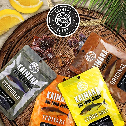 Kaimana WildCaught Ahi Tuna Jerky Teriyaki Rich in Omega3s & High
