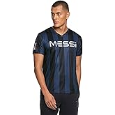 Messi Mens Heatwave V-Neck Tee, Lifestyle Short Sleeve T-Shirt, Standard Fit with Graphic