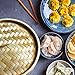 Bamboo Oriental Gyoza Steamer 10 Inch with BONUS two Pairs Chopsticks, Premium Chinese Food Steaming Basket, 2 Tier for Vegetables and More by Sally Chen