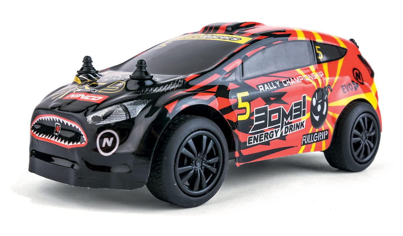 Ninco Racers - X Rally Bomb 1/30 Scale Remote Control Car | Up to 12 km Speed | Radio Controlled Car with Remote Control 2.4 GHz | Ages 6 Years Old (NH93142)