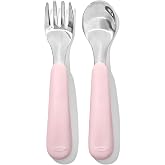 OXO Tot Fork and Spoon Set - Blossom