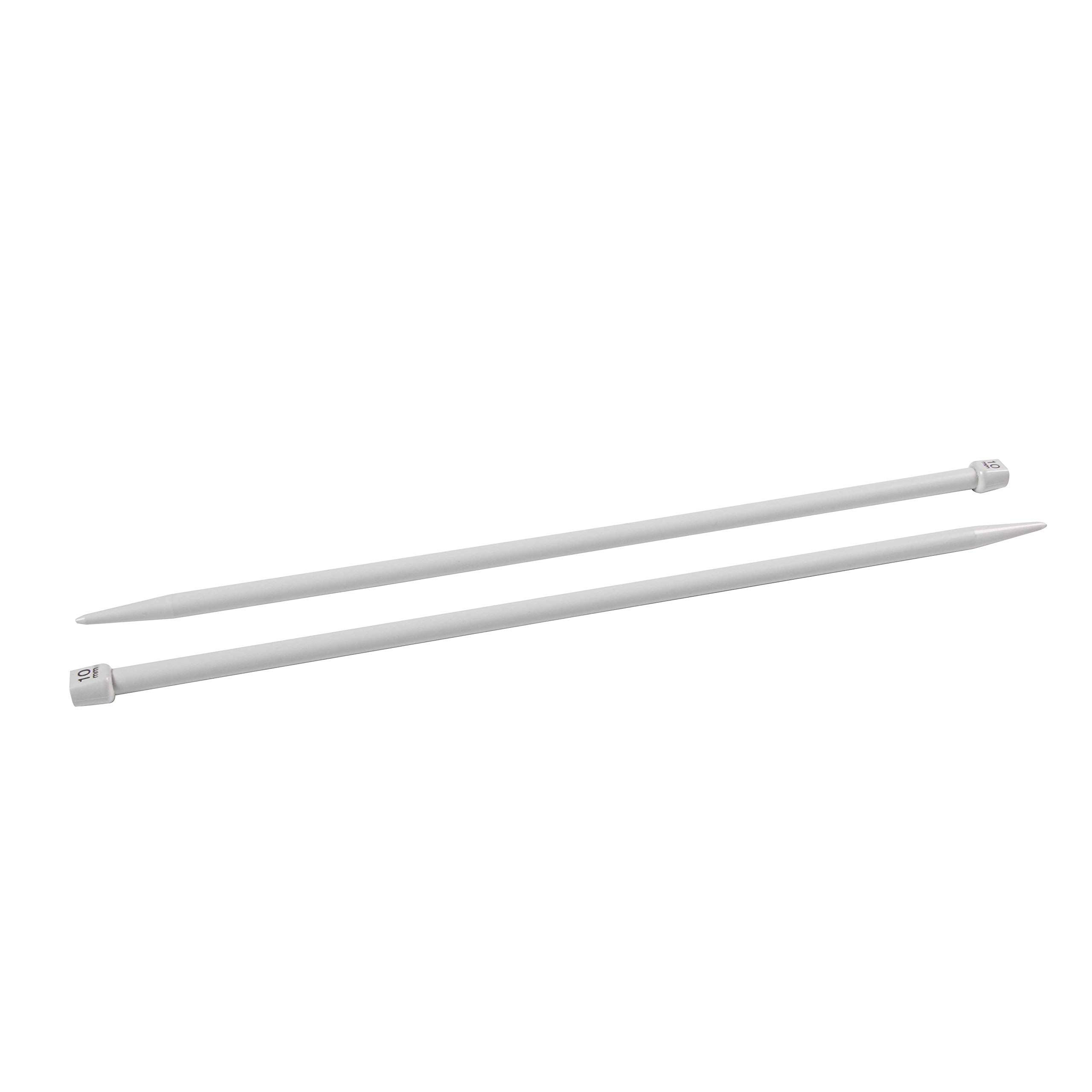 Prym - Prym Plastic Single-Pointed (40cm, 10.00mm) Knitting Needle - 1 Unit