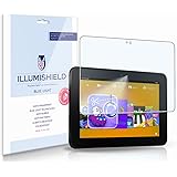 iLLumiShield &ndash; Amazon Kindle Fire HD 7" (1st Gen) (HD) Blue Light UV Filter Screen Protector Premium High Definition Clear Film / Reduces Eye Fatigue and Eye Strain &ndash; Anti- Fingerprint / Anti-Bubble / Anti-Bacterial Shield - Comes With Free LifeTime Replacement Warranty &ndash; [2-Pack] Retail Packaging