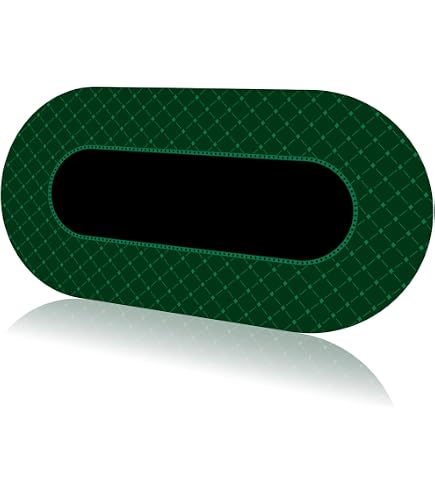SaiDuoDuo Tapis De Poker Professionnel 8 Joueurs – Vert, Pliant Avec Sac, Caoutchouc Antidérapant 2 Mm Texas Hold'em