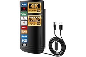 SYENGKKY TV Antenna, TV Antenna for Local Channels 900+ Miles Long Range, 2024 Upgraded TV Antenna for Smart TV Indoor with Amplifier Signal Booster, Digital TV Antenna, Support 8K 4K 1080P, 32ft Coax Cable