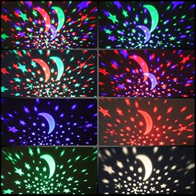 lizber baby night light moon star projector