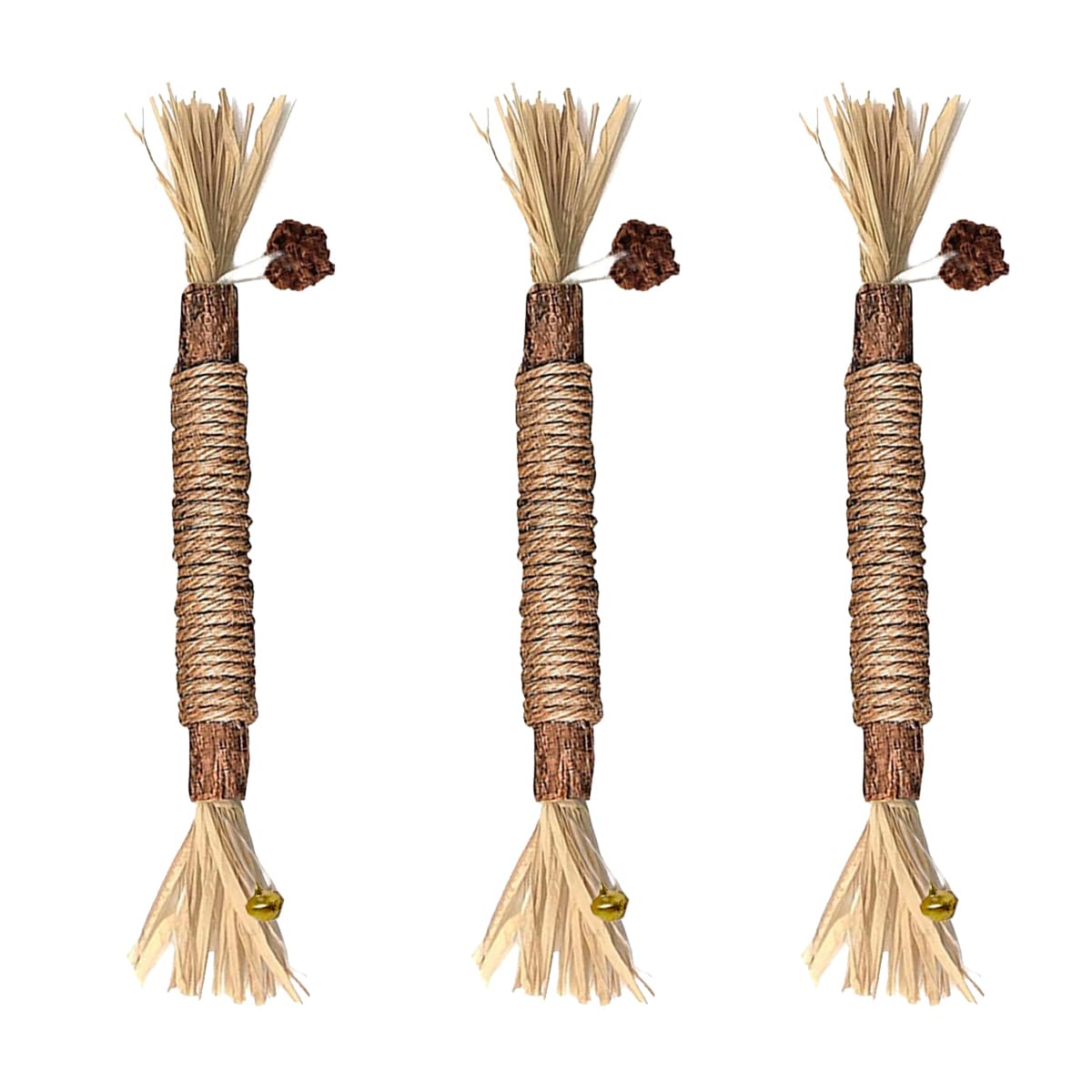 Luckious Silvervine Stick for Cats (3Pcs)- Pet Chew and Dental Toy for Fresh Breath and Playful Fun