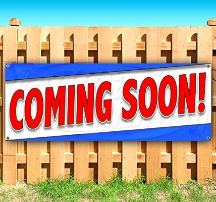 Amazon Com Coming Soon 13 Oz Heavy Duty Vinyl Banner Sign With