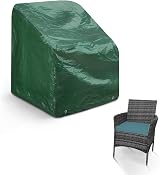 KEPLIN Waterproof Garden Chair Cover Heavy Duty UV Protection 107x68x61cm