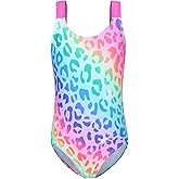 Zestonie Girls One Piece Swimsuits Tie Dye Bathing Suit for Girls Hawaiian Swimwear 3-16 Years