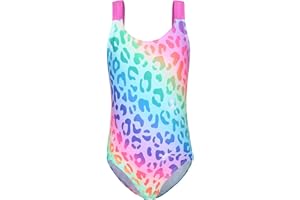 Zestonie Girls One Piece Swimsuits Tie Dye Bathing Suit for Girls Hawaiian Swimwear 3-16 Years