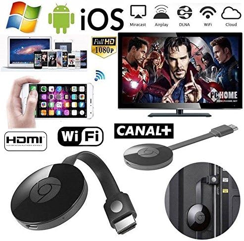 For Miracast Chromecast 2 Digital HDMI Media Video Streamer 2nd Generation 1080P