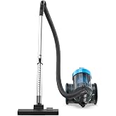 NEWBULIG Canister Vacuum Cleaners for Home, Bagless Vacuum Cleaner, Blue | 850W 16Kpa Suction, 12.14 ft Retractable Cord, Washable HEPA, 1.8L Large Dust Cup for Hard Floor &amp; Carpet