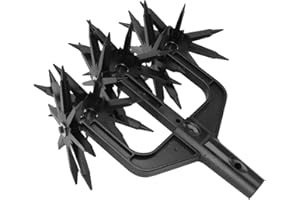 lvifloae 2-in-1 Manual Garden Claw Cultivator, Hand Held Soil Loosener & Aerator Tool for Weeding, Lightweight ABS Plastic fo