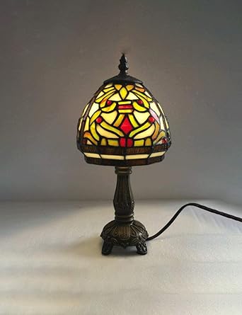 Gweat Lampada Da Comodino Con Lampada Da Tavolo Tiffany In