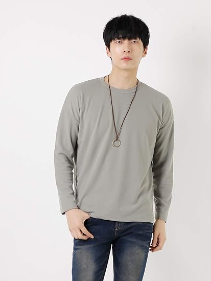 Amazon ボーイズオブエモーション Tシャツ シンプルワッフル ロンt メンズ R02 19 0010 F カーキ Tシャツ カットソー 通販