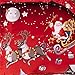 Youareking® Merry Christmas 3 Pieces Duvet Covers Set with 2 Shams, Santa Claus Pattern Bedding Cover Set,Full
