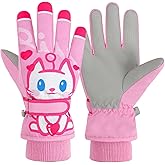 EVBEA Toddler Women Mens Snow Gloves Kids Waterproof Winter Warm Thermal Ski Snowboard Ladies Glove