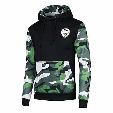 JYJM Herren Camouflage Jacke Herren Kapuzenjacke Herren Pullover Sweatshirt Hoodie Herren Langarm Jacke Herren Taschenjacke Cotton Warme Jacke Herren Outdoor Freizeit Jacke Herren Kurzjacke