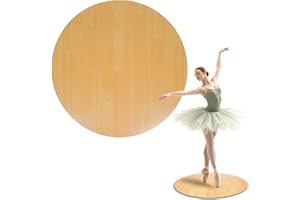 Tristcily 8mm Marley Dance Floor-31-inch Non-Slip Portable Wood Grain PVC Dance mat with a Smooth Surface for Ballet, Jazz and pop Dance, Ideal for Home Studios and Outdoor use