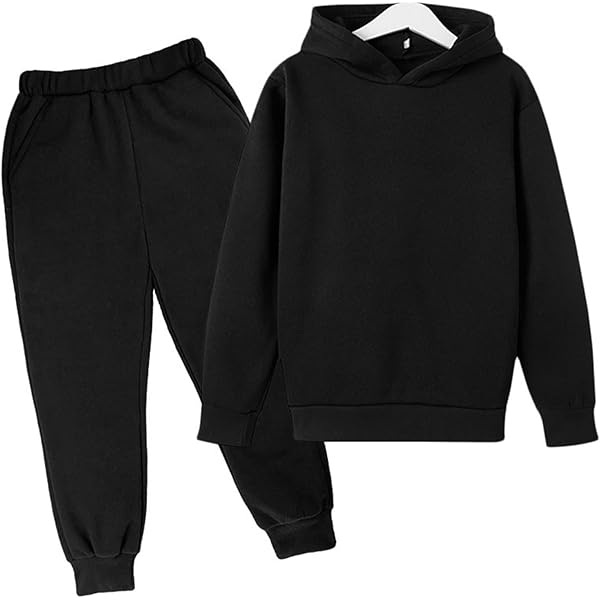 Vaquish 2 セットhoddie and joggers Amazon.com: Boys Fleece Hoodie and Jogger Pants Two Piece