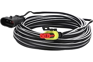 Timbera 10m / 33ft Low Voltage Charging Cable for Husqvarna Automower 105, 115H, 310, 315X, 320, 330X, 405X, 415X, 420, 430X – Robotic Lawnmower Power Supply Accessory – Extension Cord – 10 Meter