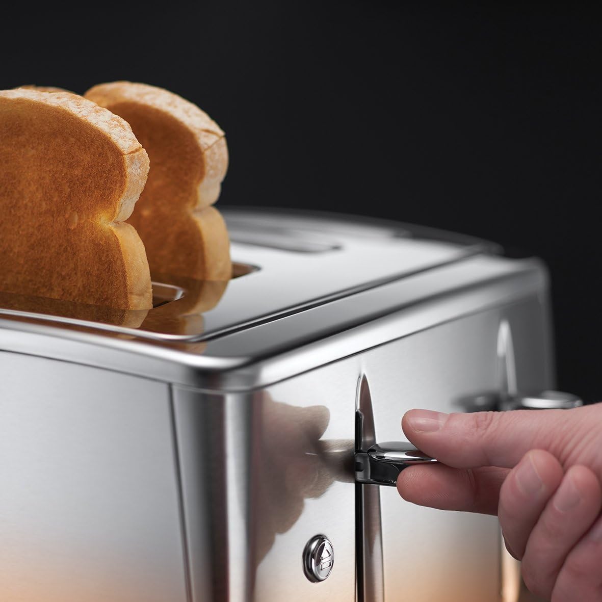 Russell Hobbs 4 Slice Eclipse Toaster with faster toasting technology (Independent slots, Lift & look, 6 Browning levels - Image 3