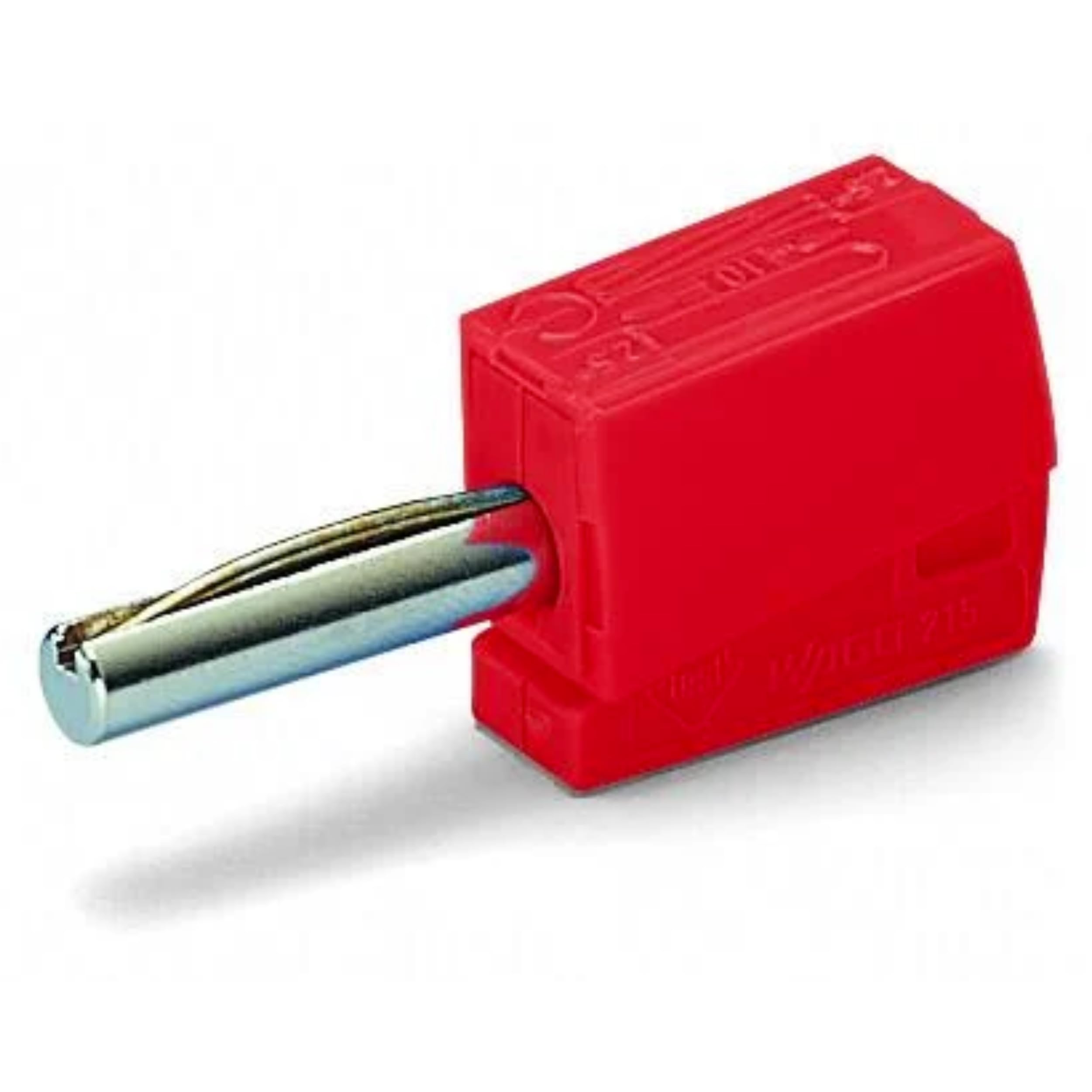 WAGO Banana plug; for socket 4 mm Ø; 2,50 mm²; red, 215-212 (50 pcs) — image 1
