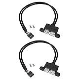 Be In Your Mind 2PCS 9-Pin to Dual USB 2.0 Ports
