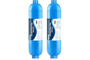 RV Inline Water Filter, NSF 42/372 Certified, Reduce Chlorine, Odor, Taste, Rust and Fluoride in Drinking Water, Dedicated fo