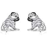 JERWLI Sterling Silver 925 Animal Stud Earrings Cute Animal Jewelry Gift For Women Lover Christmas Gifts