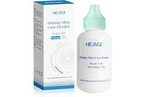 Heagimed Stoma Powder, Skin Barrier Protection Ostomy Powder Supplies, Stoma Adhesive Powder, Ostomy Skin Care Powder, Ostomy Supplies(25g)