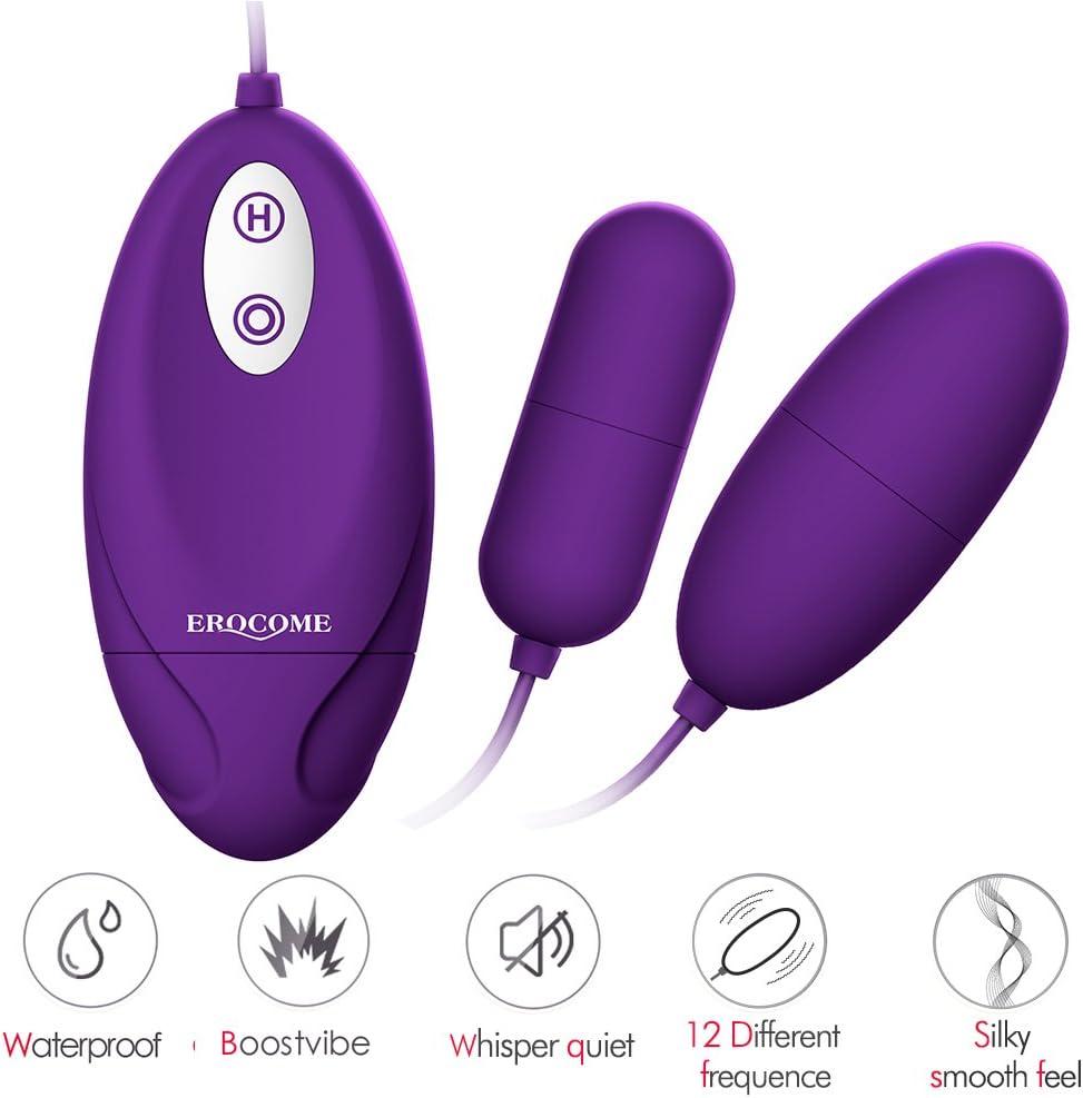 Waterproof 12+1Frequency Silicone Powerful Double for Women and Couple