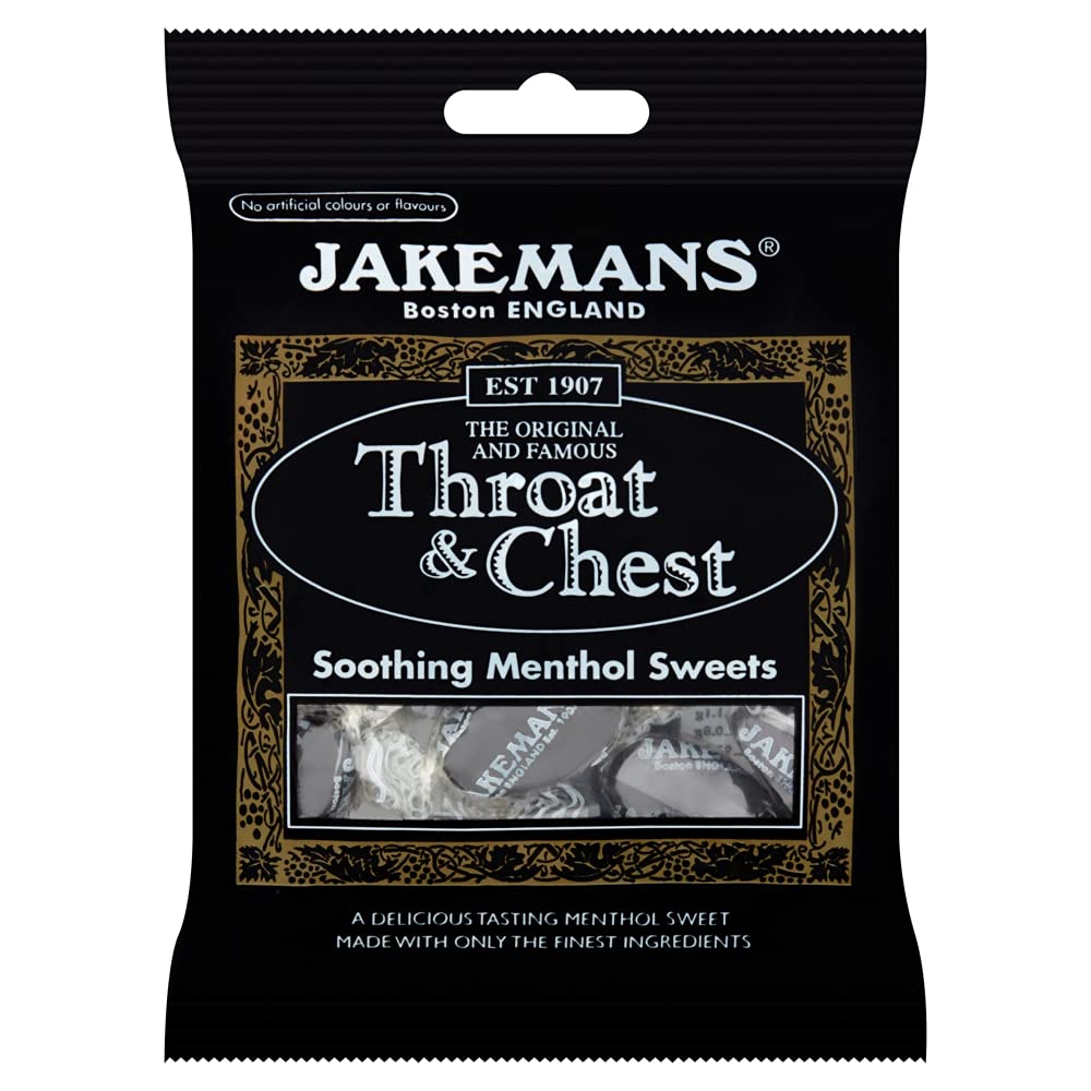 Jakemans Throat and Chest Menthol Sweets, 100g