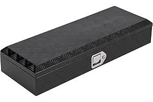 Garvee Aluminum Truck Bed Tool Box, 34.5 x 13 x 6.5 Inch Diamond Plate Tool Chest, Heavy Duty RV Trailer Pickup Truck Storage