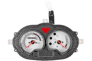 Gorgeri Scooter Speedometer,Universal Vintage Motorcycle Scooter Speedometer Plastic Dash Instrument for Motorcycles Scooter