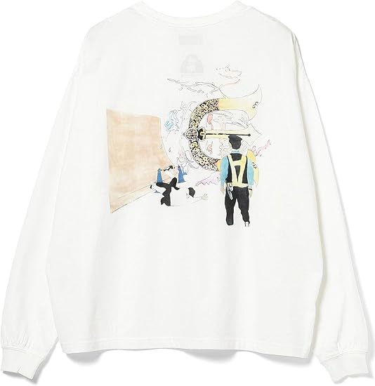 Amazon ビームス Beams プリントtシャツ Evisen Skateboards Evisen Skateboards Hole And Holland ロングスリーブ Tシャツ メンズ Tシャツ カットソー 通販