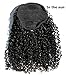Ms Fenda Hair Raw Remy Virgin Peruvian Human Hair Natural Color 3B 3C S Kinky Curly Hair Piece Clip-in Top Closure Ponytail (16inch)