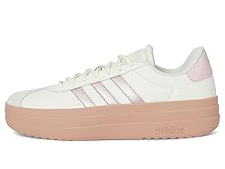 adidas Women's VL Court Bold Sneaker, Ivory/Sandy