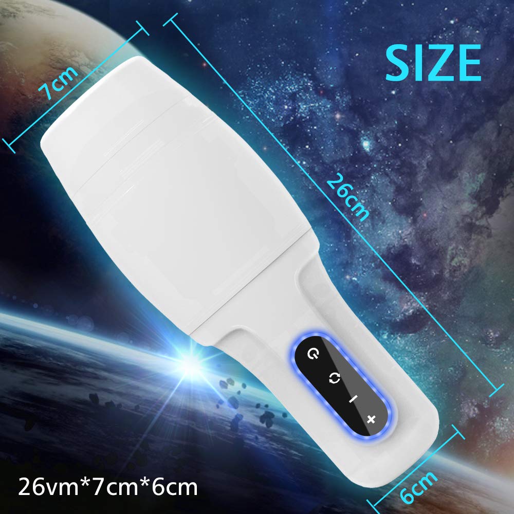 Elektrische Masturbatoren Cup Automatische Masturbieren Mann mit 360° Rotation Masturbator mit 3D Vagina Sexspielzeug für Männer mit 8 Drehungsmodi Touch- Taste Erotik