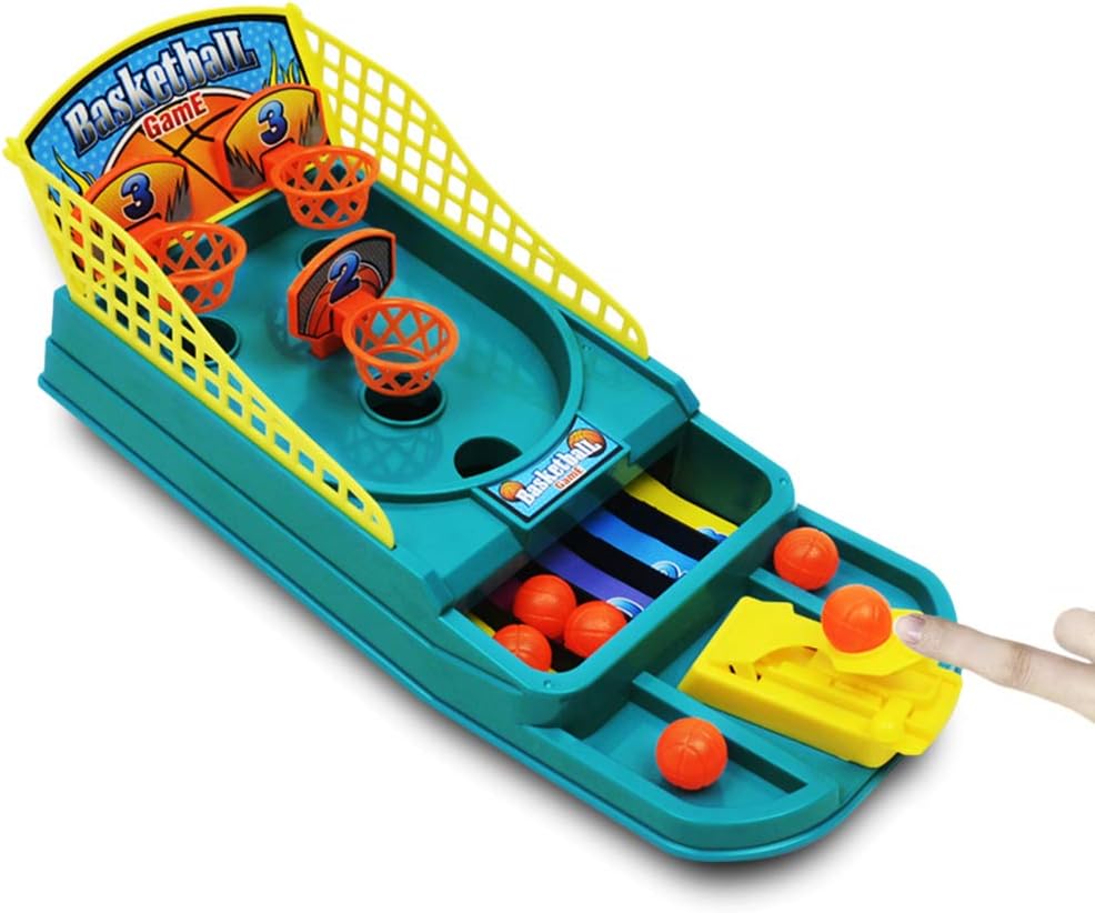 1Set Mini Basketball Game Desktop Tabletop Basketball Shooting Game