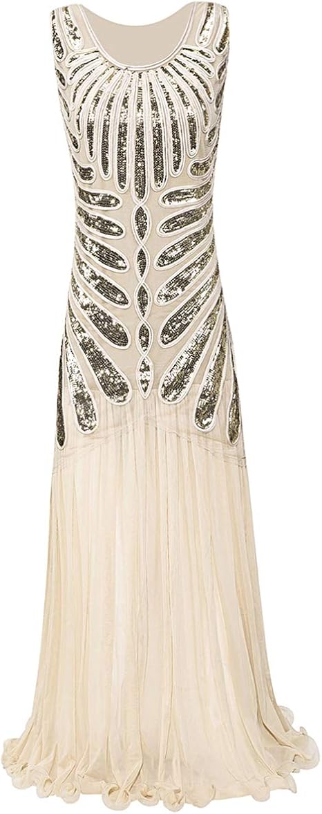 full length flapper dress