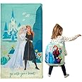 Frozen 2 Kids Soft Lightweight 2 Piece Sleeping/Slumber Bag and Sling Bag Set, 46"(L) X 26"(W), (Official Licensed Disney Product) by Franco