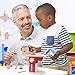 Wood Eats! Good Mornings Coffee Maker 10pc Playset - Wooden Machine with Kettle, 2 Cups, 2 Pod Capsules, 2 Spoons, Milk, & Sugar - Pretend Play Kitchen Appliances by Imagination Generation