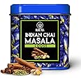 BLUE TEA - Indian Chai Masala Tea - 1.76 Oz (50+ Cups) Loose | Masala Spicy Tea | Ginger, Cardamom, Cinnamon | Caffeine-Free, Calming, Vegan, Gluten-Free | Tin Pack