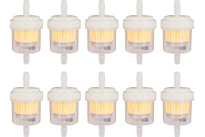 RUTU Universal Gas Inline Fuel Filters for Small Engines Motorcycle ATV Lawnmowers Snowmobiles Generators Go Karts Accessorie