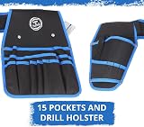 WORKPRO Tool Belt with Drill Holster TT002 Durable 600D Polyester Max Load 5kg view 3