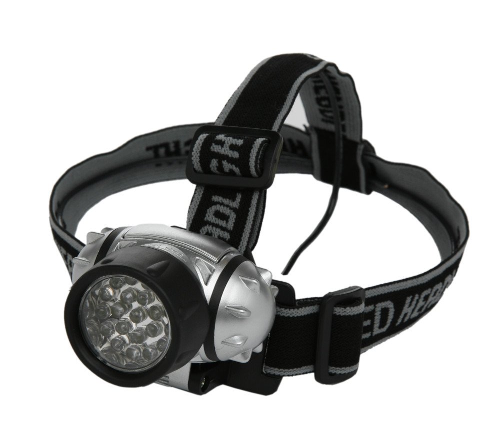 Strap On 21 LED Headlamp Head Lamp Hat Gear Flashlight Flash Light