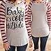 Hot Sale!Autumn Blouse,Canserin Women Fashion Round Collar T-shirt Long Sleeve Stripe Blouse Casual Tops US 4-14 (XL, Red)