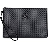 Mens Clutch Bag Man Purse Handbag 9.5-11 inches Large Hand Bag Big Clutch Wallet